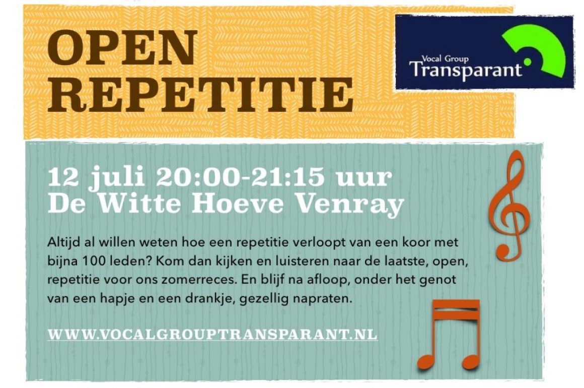 Open repetitie 12 juli 2017