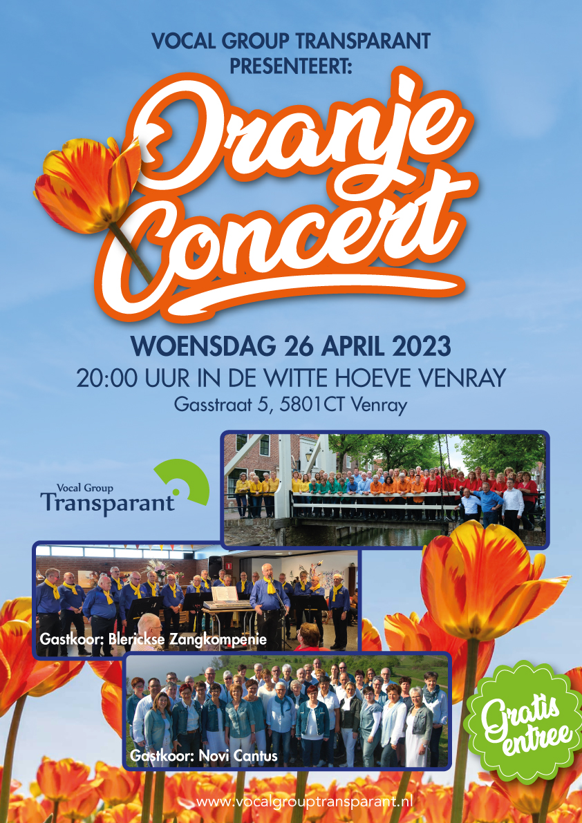 26 april 2023 Oranjeconcert