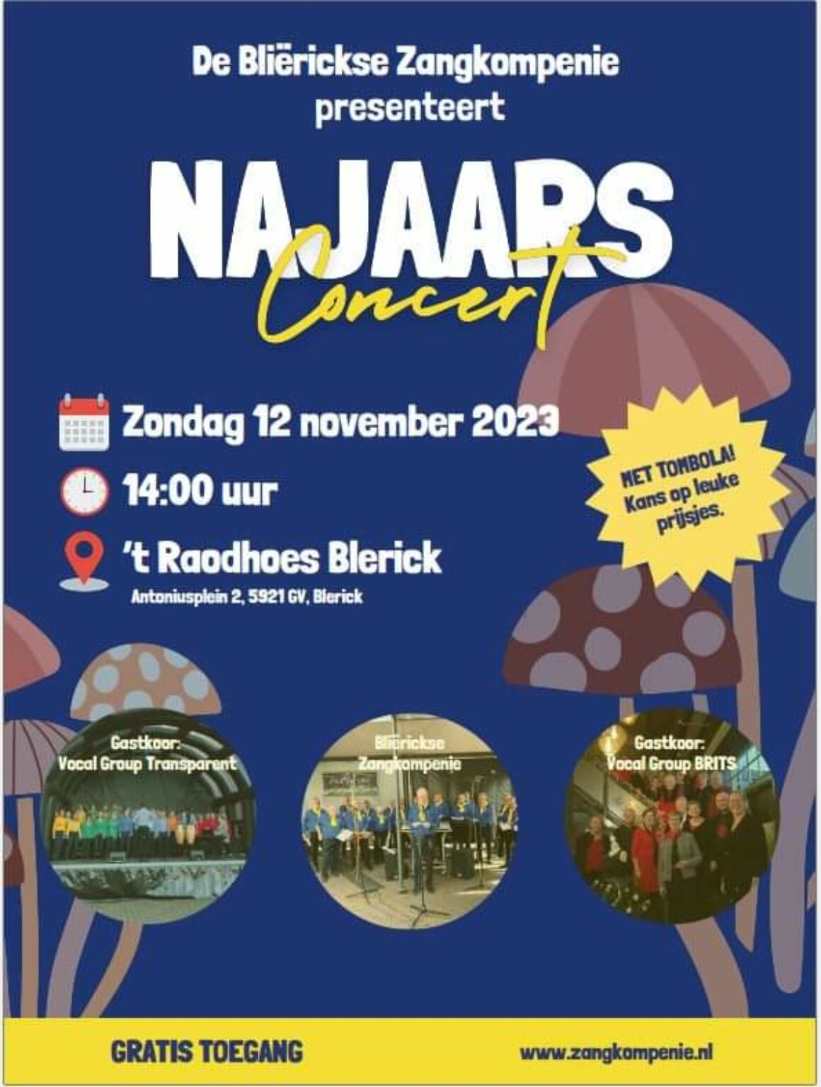 Najaarsconcert Bliërickse Zangkompenie