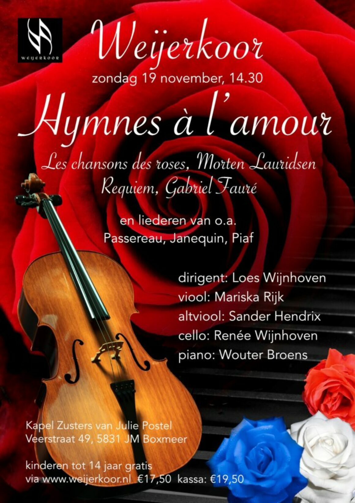 19 november 2023 Hymnes á l’amour